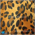 2015 faux suede Leopard print leather fabric to make shoes